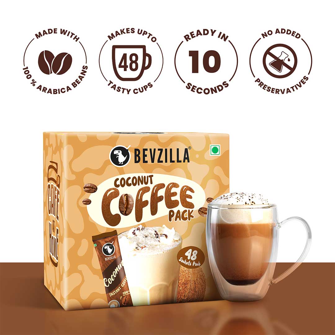 Coconut Coffee Powder Sachets - Image 4
