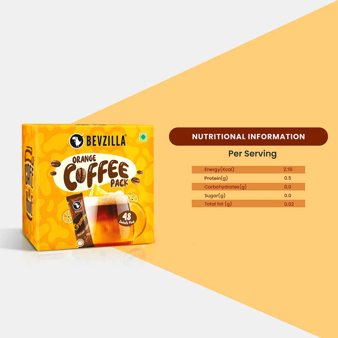 Orange Coffee Powder sachets - Image 5