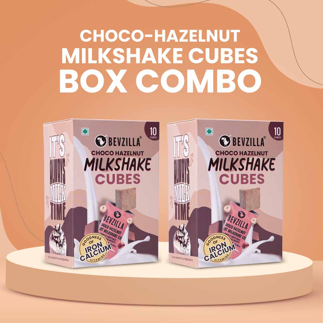 Choco- Hazelnut Milkshake Cubes (Combo Pack of 10 x 2)