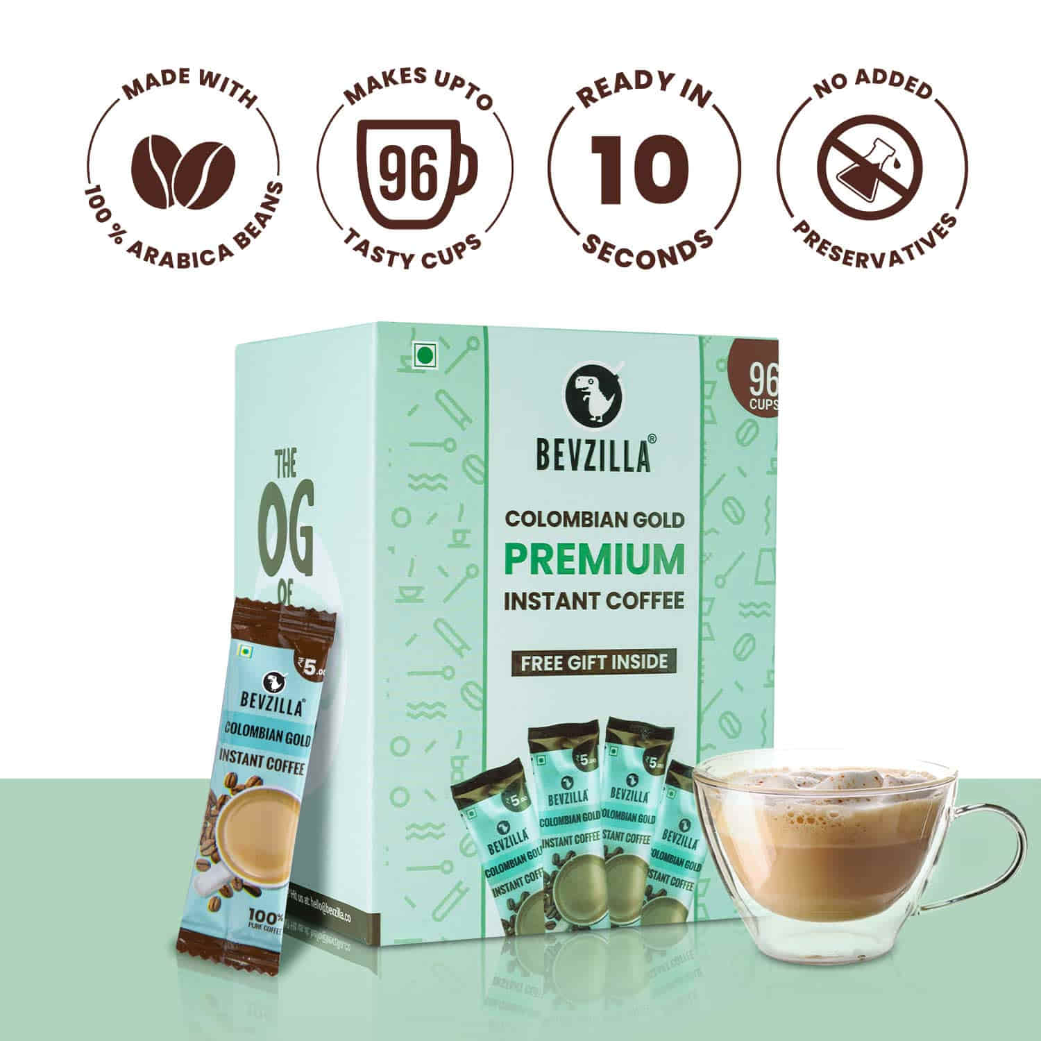 96 Classic Instant Coffee Sachets Box - Image 3