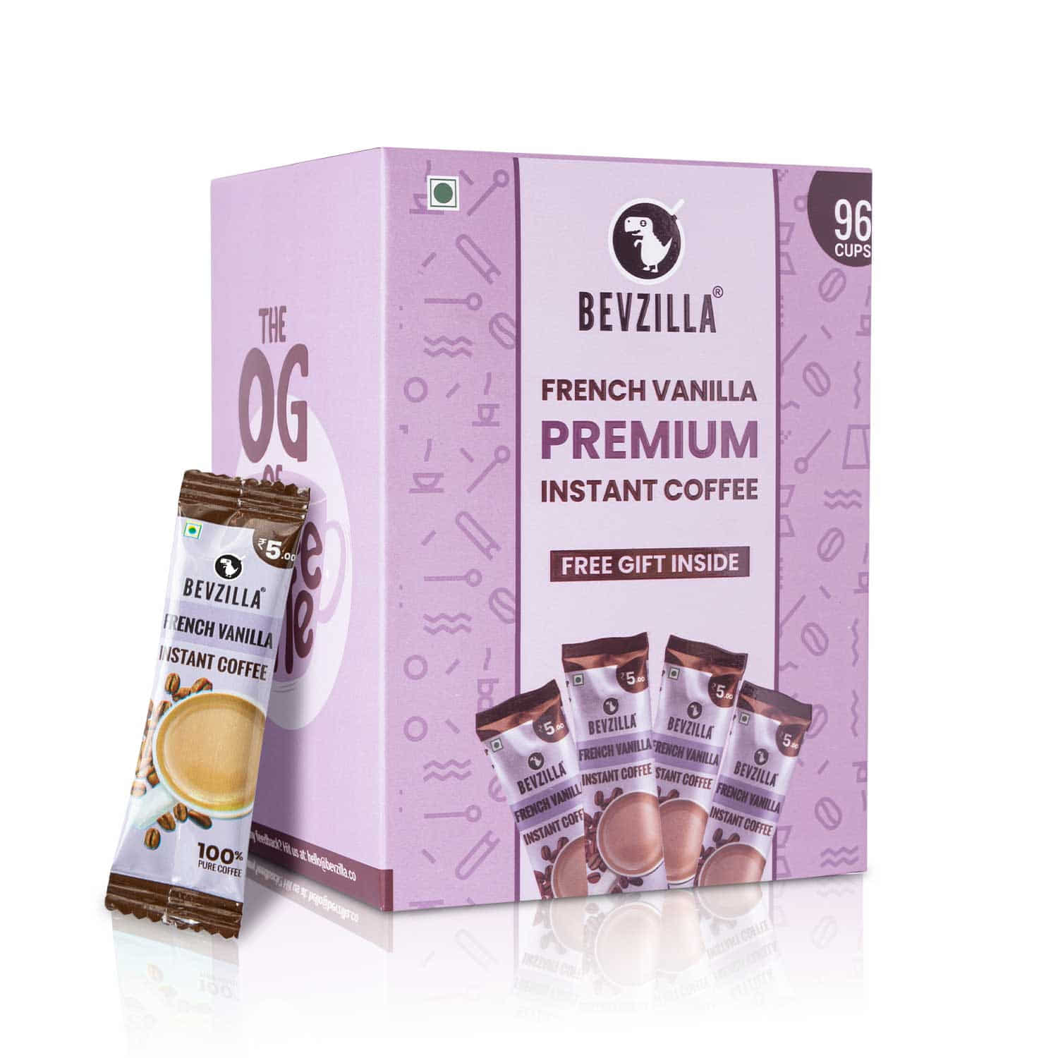 96 French Vanilla Coffee Sachets Box (Free Coffee Sachet Inside) - Image 6