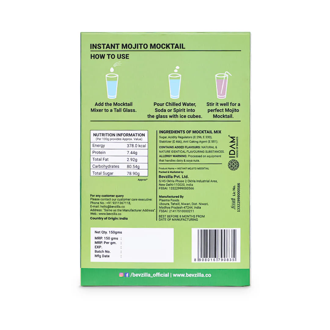 Mojito Mocktail Mixers | 5 Pouches - Image 4