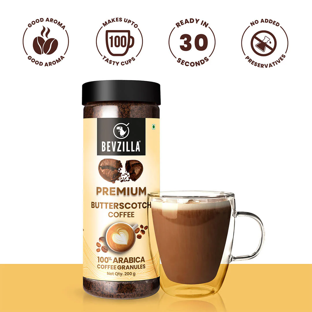 Premium Butterscotch Coffee Powder - 200 grams - Image 5