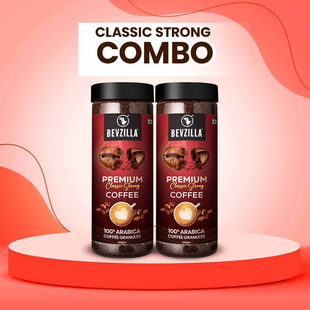 Premium Classic Strong Coffee Powder- Pack of 2 (200gm x 2)