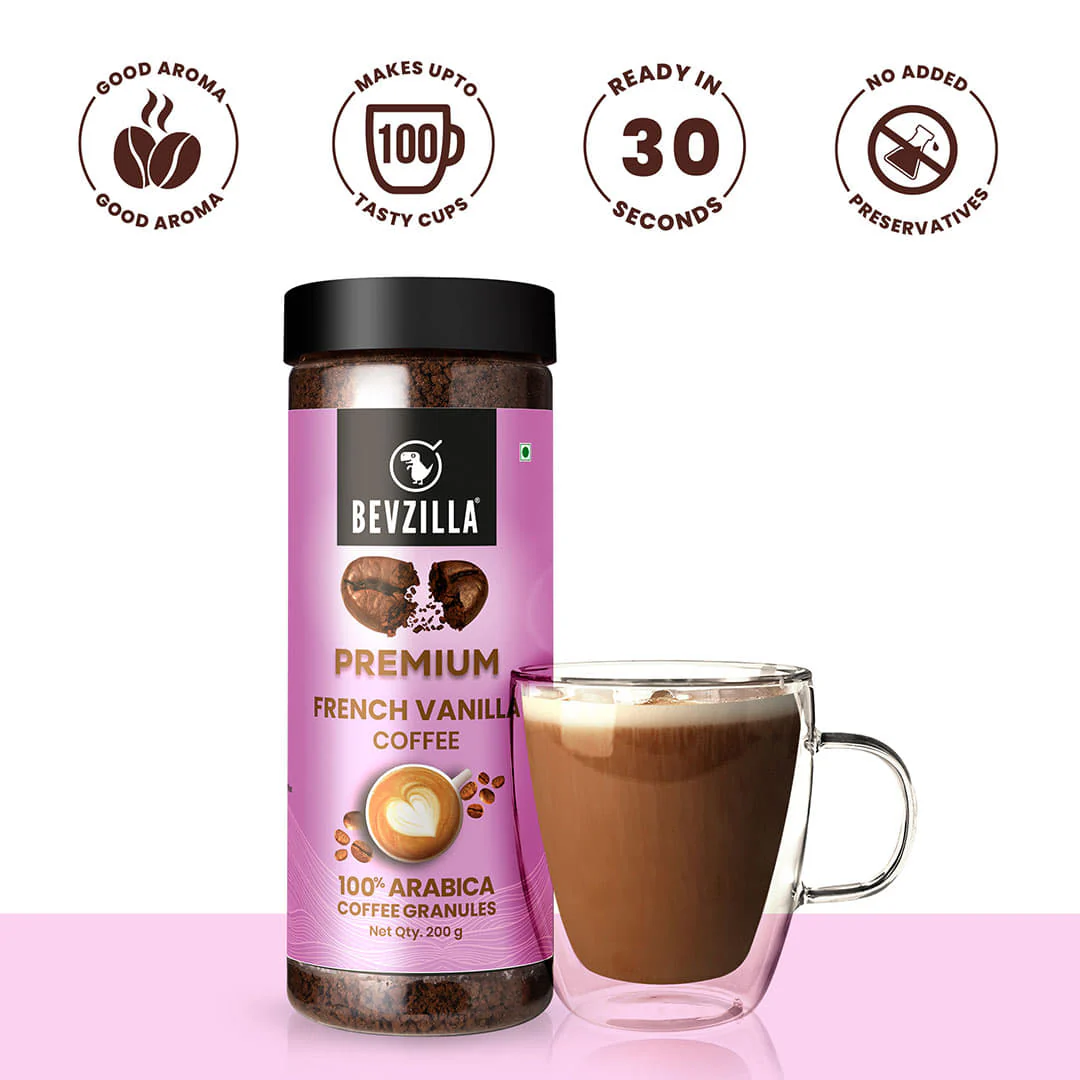 Premium French Vanilla Coffee Powder - 200 grams - Image 5
