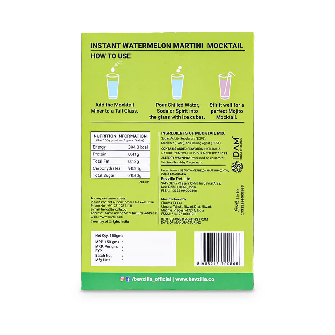 Watermelon Martini Mocktail Mixers | 5 Pouches - Image 4
