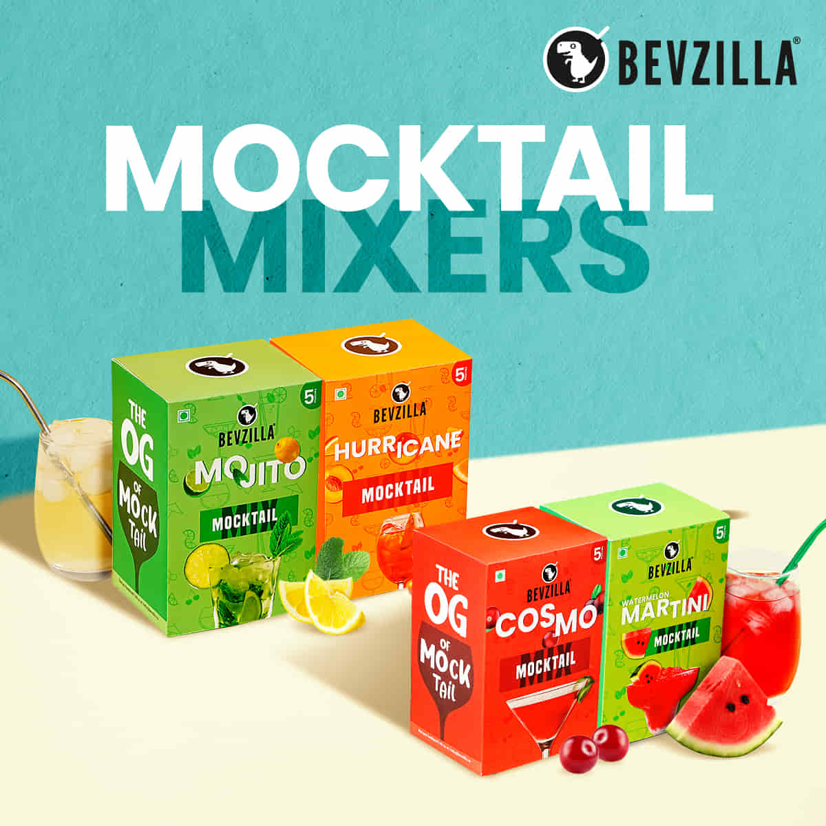 Watermelon Martini Mocktail Mixers | 5 Pouches - Image 5